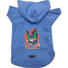 Mey İthalat Kapişonlu Polar Sweatshirt Köpek ve Kedi Kıyafeti & Elbisesi Mavi Dbz 05 Xl