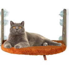 Mey İthalat Pugalo Cam Yatağı Vantuzlu Kedi Cam Yatağı Pugalo Vantuzlu Yatak (Turuncu)