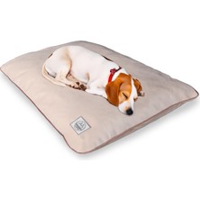 Mey İthalat Jungolica Puppy Kedi ve Köpek Minderi 56X84X13 Krem - Dayanıklı Kumaş, Tüy Tutmayan, Çıkarılabilir ve Yıkanabilir Kılıflı, Yumuşak Pet Minderi (Medıum)