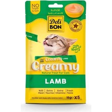 Mey İthalat Delibon Creamy Ödül Maması Kuzulu 15GR 5li Paket