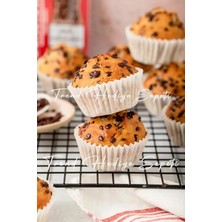 Mey İthalat Takribi 100 Adet Orta Boy Beyaz Muffin Kek Kalıbı 40X30 Mm, Cupcake Kağıdı, Brownie Kalıbı