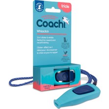 Mey İthalat Company Of Animals, Coachi Whizzclick, 2'si 1 Arada Kombine Klik ve Düdük, 41112A, Açık Mavi/lacivert