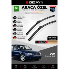 S-Dizayn Vw Passat B5 Ön Cam Silecek Seti 1996-2005 Premium Araca Özel 53-50 cm  A+ Kalite