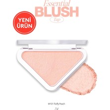Mey İthalat Clıo Katmanlanabilir Yumuşak Dokulu Yarı Mat Bitiş Sunan Allık Essential Blush Tap (M101 Fluffy Peac