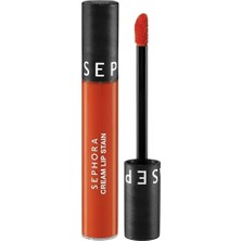 Mey İthalat Sephora Cream Lip Stain – Bulaşmayan Kadife Bitişli Ruj - Mat Likit Ruj, 137 Neon Marmalade