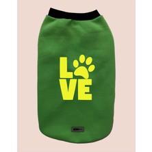 Mey İthalat Yeni Sezon Köpek ve Kedi Kıyafeti - Yeşil Love Xs Beden