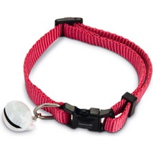 Mey İthalat Beeztees Kedi Boyun Tasması, Zilli, Pembe, 20-30CM