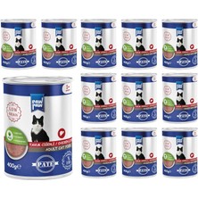 Mey İthalat Pawpaw Yetişkin Kedi Tavuk Ciğerli Pate 400 gr x 12 Adet