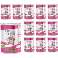 Mey İthalat Prostar Yavru Kedi Tavuklu Pate 400 gr x 12 Adet