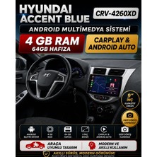 Carvocal Hyundai Accent Blue Android Multimedya Sistemi (2011-2017) CRV-4260XD Gri Çerçeve