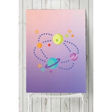 Mey İthalat Postermanya (PSTER2954) Uzay Temalı Çocuk Odası Poster (40X60CM)