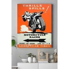 Mey İthalat Postermanya (PSTER17448) Motor Vintage Kanvas Tablo 50 x 70