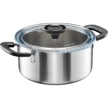 Mey İthalat Fiskars Gryte Kapaklı, 3 Litre, Çap 22,5 Cm, Güveç Tenceresi, Tüm Ocaklar Için Uygundur, Geri Dönüştürülmüş Paslanmaz Çelik, Fonksiyonel Şekil, 1072316