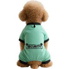 Mey İthalat Kedi ve Köpek Kıyafeti & Elbisesi Mint 4 Bacak Tulum Security Siyah Xl