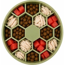 Mey İthalat Yavaş Besleyici Slow Feeder Silikon Mama Kabı, Extra Derin Tasarım, Köpekler Için Zihinsel Uyarım, Bpa Içermez, Küçük Irk Veya Yavru Köpek
