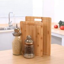 Mey İthalat Promosyonca Ahşap Kesme Tahtası Seti, 32X22 cm ve 28X18 Cm, 2 Parça