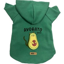 Mey İthalat Kapişonlu Polar Sweatshirt Köpek ve Kedi Kıyafeti & Elbisesi Yeşil Avogato M