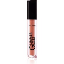 Mey İthalat Note Cosmetics Glimmer Gloss Işıltılı Nemlendirici Dudak Parlatıcısı - 10 Poppy Coral