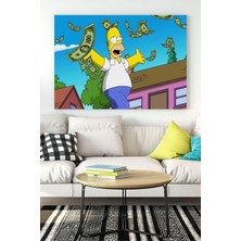 Mey İthalat Postermanya (PSTER17313) Homer Simpsons Çalışması Girişimcilik Kanvas Tablo 21 x 30