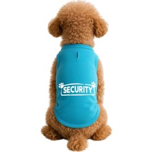 Mey İthalat Kedi ve Köpek Kıyafeti & Elbisesi Turkuaz Security Atlet 5xl