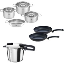 Mey İthalat Fissler Vitaquick Edition 6 Litre Düdüklü Tencere + Pure Collection Tencere ve Tava Seti