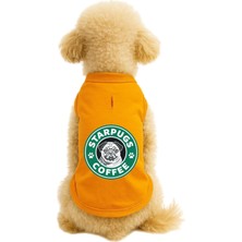 Mey İthalat Kedi ve Köpek Kıyafeti & Elbisesi Turuncu Starpugs Atlet Xl