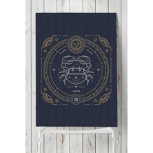 Mey İthalat Postermanya (PSTER19871) Yengeç Burcu Tasarım Poster 80 x 115