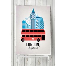 Mey İthalat Postermanya (PSTER6125) Londra Vintage Manzara Posteri 2 (90X130CM)