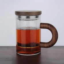 Mey İthalat Atby Akasya Doğal Cam Kupa Demleme Çay Bitki Çayı Detoks Bardağı 400ML