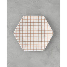 Mey İthalat Cella Bone Porselen Servis Tabağı 23 cm Turuncu