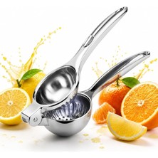 Mey İthalat Sogud Limon Sıkacağı Paslanmaz Çelik - Manuel Narenciye Presi - Portakal Mandalina Için El Tipi Meyve Suyu Aparatı - Dayanıklı Metal Gövde - Ergonomik Tutma Saplı Mutfak Yardımcısı