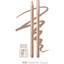 Mey İthalat Clıo, Kremsi Formüle Sahip Dudak Kalemi ve Kalemtıraş Seti Velvet Lip Pencil Set 14 Hazelnut Taupe