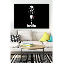 Mey İthalat Postermanya (PSTER18424) Star Wars Eğlenceli Mizahi Kanvas Tablo 40 x 60