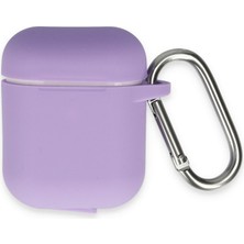 Bezos Airpods 2 (2.nesil) Hang Kılıf - Lila