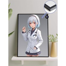 Mey İthalat Postermanya (PSTER532) Doktor Anime Kızı Manga Anime Çerçeveli Tablo - Çerçeveli Poster 21 x 30