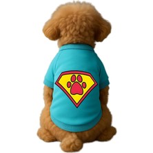 Mey İthalat Kedi ve Köpek Kıyafeti & Elbisesi Mavi Sweatshirt Superman Xs