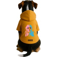 Mey İthalat Baskılı Içi Polarlı Köpek ve Kedi Kıyafeti & Elbisesi - Sarı Renk Kapüşonlu Hoodie Bdfc0 Xs