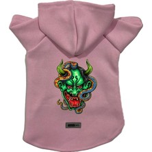 Mey İthalat Kapişonlu Polar Sweatshirt Köpek ve Kedi Kıyafeti & Elbisesi Pembe Master Of The Snake M