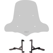 GP Kompozit RKS VRS 125 2023-2025 Uyumlu Elcikli Ön Cam Füme - 50 cm