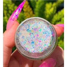 Mey İthalat Glitter Jel Far Sim Yüz ve Vücut Simi Beyaz