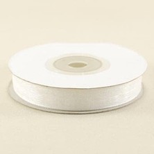 Mey İthalat Organze Beyaz Kurdela 1 Cm. x 22 Metre