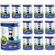 Mey İthalat Pawpaw Yetişkin Kedi Balıklı ve Jöleli Konserve Mama 400 gr x 12 Adet