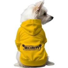 Mey İthalat Kedi ve Köpek Kıyafeti & Elbisesi Sarı Hoodie Security M