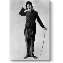 Mey İthalat Tabloshop Charlie Chaplin Dikey Tablo 30 x 45