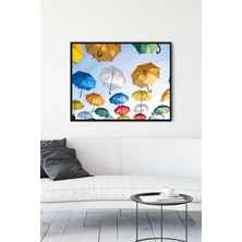 Mey İthalat Postermanya (PSTER13225) Şemsiye Sanatsal Çerçeveli Tablo (30 x 40CM)