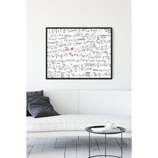 Mey İthalat Postermanya (PSTER11044) Matematik Formüller Eğitim Çerçeveli Tablo (50X70CM)