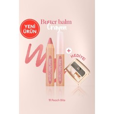 Mey İthalat Clıo, Kremsi, Kalem Şeklinde Renkli Dudak Balmı & Kalemtıraş Butter Balm Crayon 011 Peach Bite