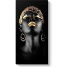 Mey İthalat Tabloshop Afrikalı Kadın Kanvas Tablo 80 x 160