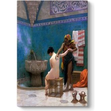 Mey İthalat Jean Leon Gerome - Fas Hamamı Tablosu 100 x 140
