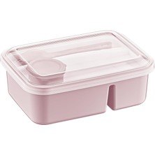 Mey İthalat Hobby Life Lunch To Go 3 Bölmeli Beslenme Kabı – Sosluklu, Sızdırmaz Kapak, Bpa Içermez, 920 ml + 40 ml (Pembe)